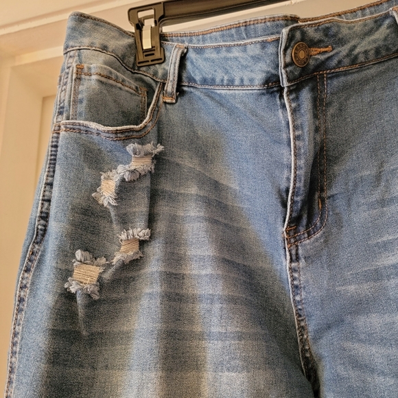 Ripped Flare Bell Bottom Jeans - Picture 2 of 10
